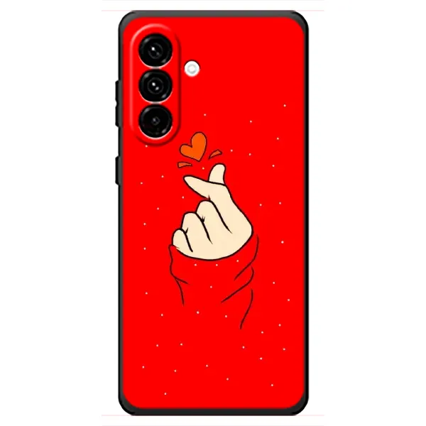 Чехол с рисунком «Сердце на красном» для Samsung Galaxy A18 4G Чехол с рисунком «Сердце на красном» для Samsung Galaxy A18 4G