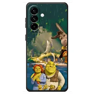 Печатный чехол с принтом Шрек для Samsung Galaxy A18 4G (Шрек и Фиона)