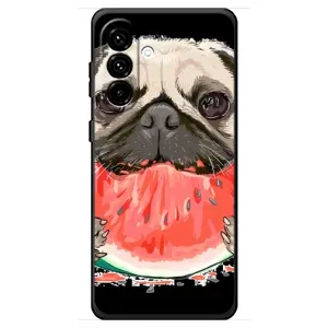 Чехол (ТПУ) Милые собачки для Samsung Galaxy A18 4G (Смешной Мопс)
