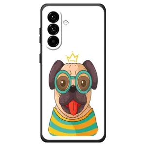Бампер для Samsung Galaxy A18 4G с картинкой "Песики" (Собака Король)