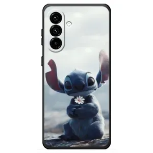 Чехол с рисунком Стич для Samsung Galaxy A18 4G (Стич с цветочком)