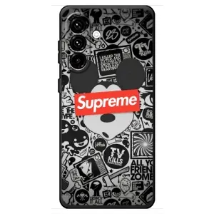 Чехол с Брендами одежды на Самсунг Галакси А18 4Г (Supreme Маус)