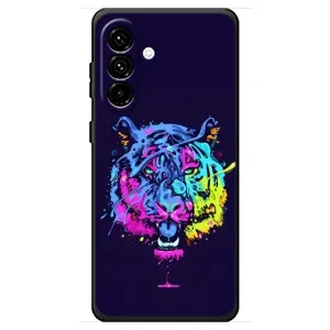 Силиконовый бампер с картинкой животных для Samsung Galaxy A18 4G (Тигр-Арт)