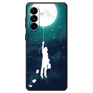 Чохол (ТПУ) з планетами на Samsung Galaxy A18 4G (To The moon)