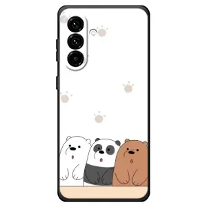 Чехлы с изображением разных животных для Samsung Galaxy A18 4G (Удивленные медвеженки)