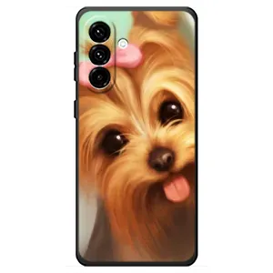 Чехол (ТПУ) Милые собачки для Samsung Galaxy A18 4G (Йоршенский терьер)