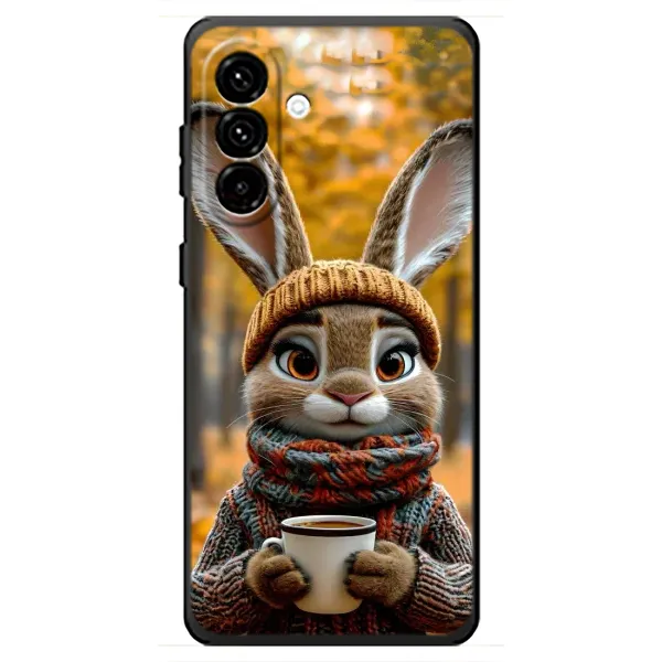 Чехол с рисунком «Зайчик с кофе» для Samsung Galaxy A18 4G Чехол с рисунком «Зайчик с кофе» для Samsung Galaxy A18 4G