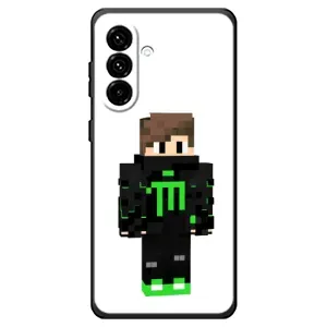 Чохли для Samsung Galaxy A18 4G (Персонажі МайнКрафт) (Зелений хлопчик)