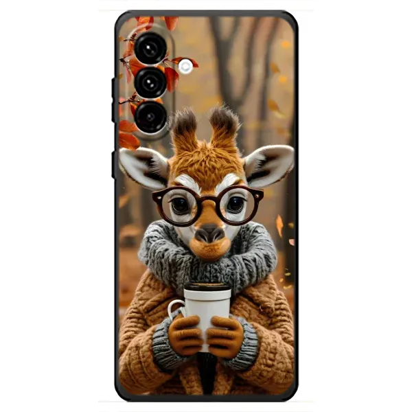 Чехол с рисунком «Жираф с кофе» для Samsung Galaxy A18 4G Чехол с рисунком «Жираф с кофе» для Samsung Galaxy A18 4G