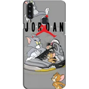 Силіконовый Чохол Nike Air Jordan на Самсунг А20с (2017) (Air Jordan)