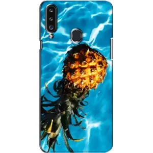 Чохол з зображенням смачної їжі для Samsung Galaxy A20s (A207) (Ананас)