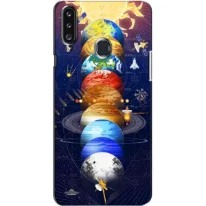 Чохол (ТПУ) з планетами на Samsung Galaxy A20s (A207) (Арт планети)