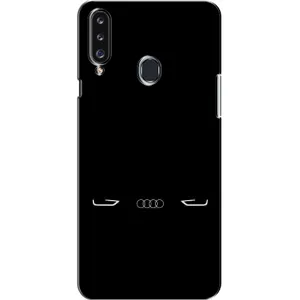 Силиконовый бампер с картинкой машины на Samsung Galaxy A20s (A207) (Силует Audi)