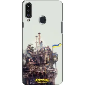Чехлы на военную тематику для Samsung Galaxy A20s (A207) (Азовсталь)