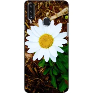 Чохол з ромашками на Samsung Galaxy A20s (A207) (Біла ромашка)