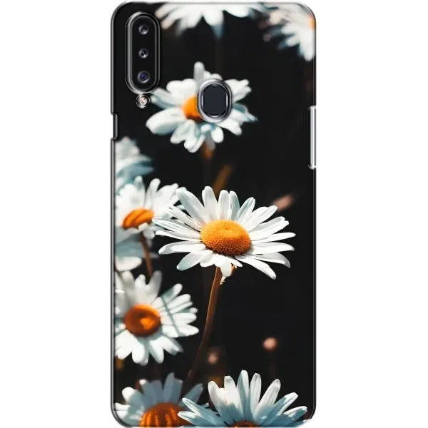Чехол с рисунком «Белые ромашки» для Samsung Galaxy A20s (A207) Чехол с рисунком «Белые ромашки» для Samsung Galaxy A20s (A207)