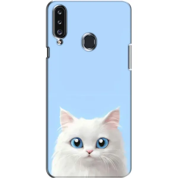 Чехол с рисунком «Белый кот» для Samsung Galaxy A20s (A207) Чехол с рисунком «Белый кот» для Samsung Galaxy A20s (A207)