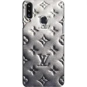Текстурний Чохол Louis Vuitton для Самсунг А20с (2017) (Бежевий ЛВ)