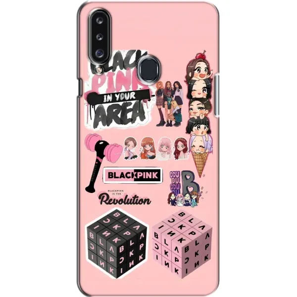 Чехол с рисунком «BLACK PINK коллаж» для Samsung Galaxy A20s (A207)