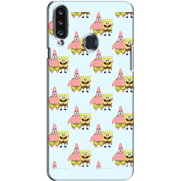 Чехол с рисунком «Боб и Патрик» для Samsung Galaxy A20s (A207)
