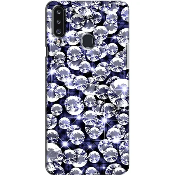 Чехол с рисунком «Бриллианты» для Samsung Galaxy A20s (A207)