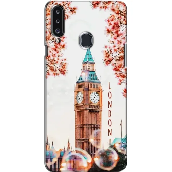 Чехол с рисунком «Часы Лондон» для Samsung Galaxy A20s (A207)