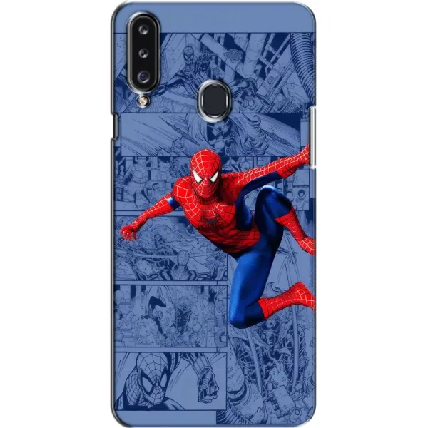 Чехол с рисунком «Человек Паук» для Samsung Galaxy A20s (A207)