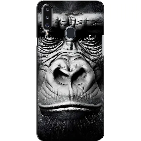 Чехол с рисунком «Черная обезьяна» для Samsung Galaxy A20s (A207) Чехол с рисунком «Черная обезьяна» для Samsung Galaxy A20s (A207)