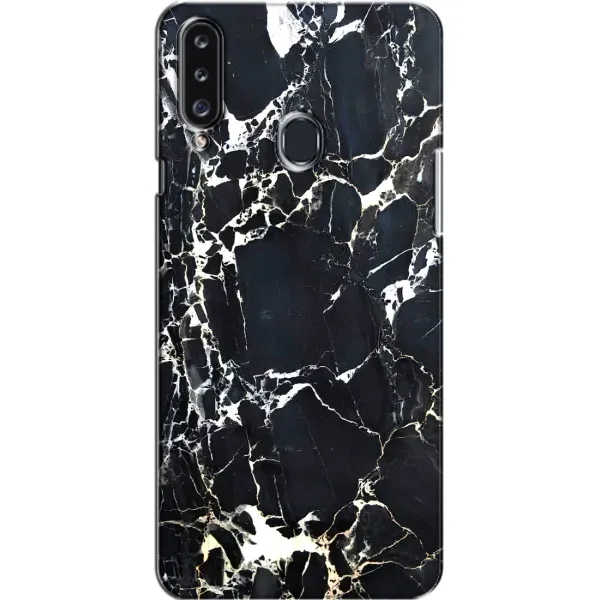 Чехол с рисунком «Чёрный мрамор» для Samsung Galaxy A20s (A207) Чехол с рисунком «Чёрный мрамор» для Samsung Galaxy A20s (A207)