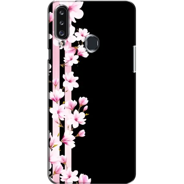 Чехол с рисунком «Цветочки» для Samsung Galaxy A20s (A207)