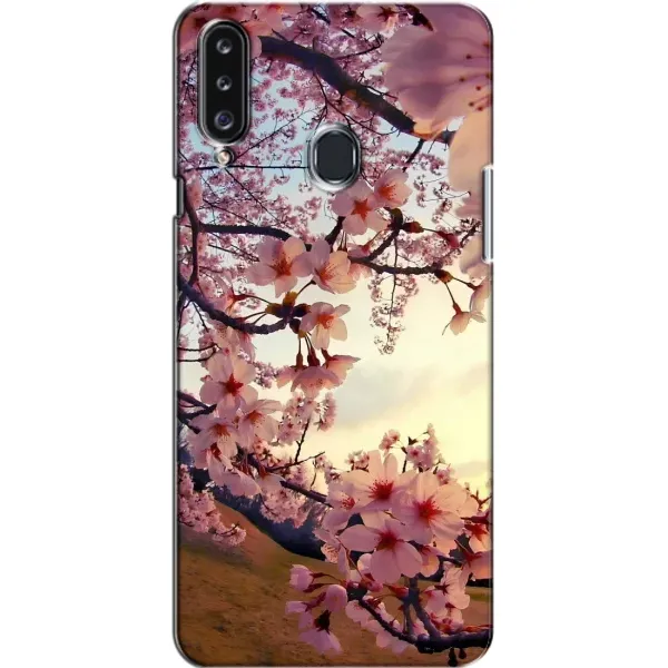 Чехол с рисунком «Цветущая сакура» для Samsung Galaxy A20s (A207)