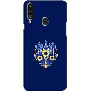 Чехол Укр Символика для Samsung Galaxy A20s (A207) (Цветущий Герб)