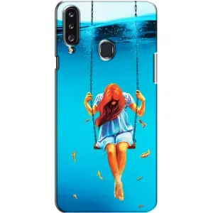 Чохол Стильні дівчата на Samsung Galaxy A20s (A207) (Дівчина на гойдалці)