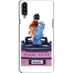 Силіконовый Чохол на Samsung Galaxy A20s (A207) з картинкой Модных девушек (Дівчина на машині)