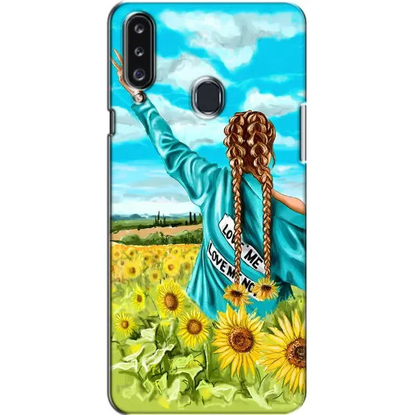 Чехол с рисунком «Девушка на поле» для Samsung Galaxy A20s (A207) Чехол с рисунком «Девушка на поле» для Samsung Galaxy A20s (A207)