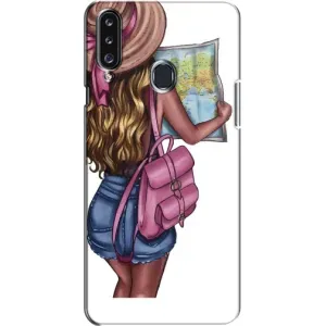 Чохол Стильні дівчата на Samsung Galaxy A20s (A207) (Дівчина Манрівник)