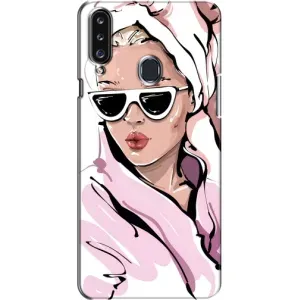 Чохол з картинкою Модні Дівчата Samsung Galaxy A20s (A207) (Дівчина в халаті)