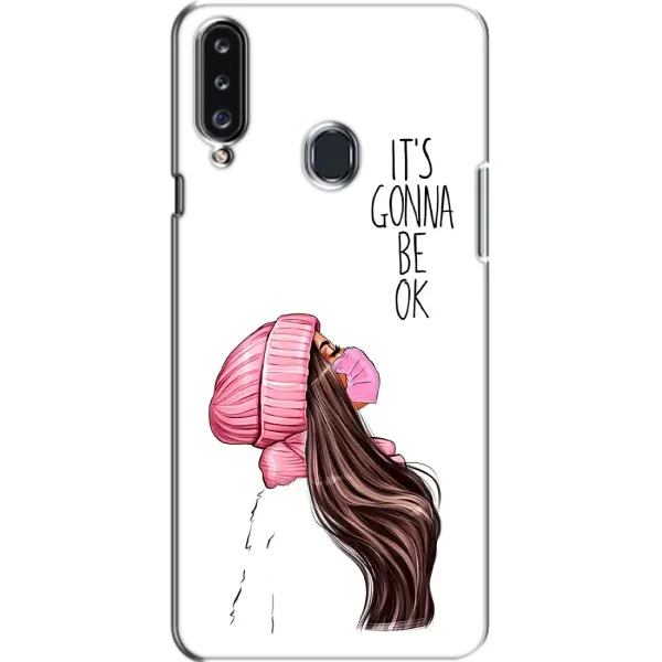Чехол с рисунком «Девушка в маске» для Samsung Galaxy A20s (A207) Чехол с рисунком «Девушка в маске» для Samsung Galaxy A20s (A207)