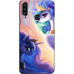 Чехол Unicorn на Samsung Galaxy A20s (A207) (Единорожки на тучках)