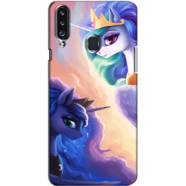 Чехол с рисунком «Единорожки на тучках» для Samsung Galaxy A20s (A207) Чехол с рисунком «Единорожки на тучках» для Samsung Galaxy A20s (A207)