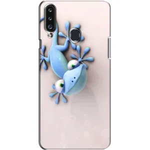 Чехлы с изображением разных животных для Samsung Galaxy A20s (A207) (Геккон)
