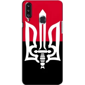 Чехлы УПА (Красно-Чёрный) на Samsung Galaxy A20s (A207) (Герб Украины)