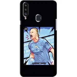Чехлы с принтом для Samsung Galaxy A20s (A207) Футболист (гол Эрлинг Холланд)
