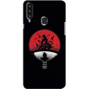 Чехлы с картинкой Итачи Учиха на Samsung Galaxy A20s (A207) (Итачи на черном)