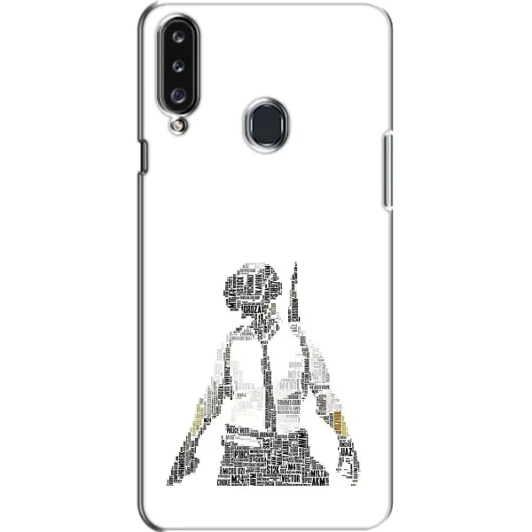 Чехол с рисунком «Из букв» для Samsung Galaxy A20s (A207)