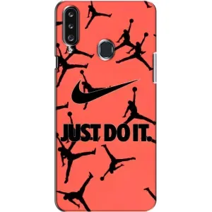 Силіконовый Чохол Nike Air Jordan на Самсунг А20с (2017) (Just Do It)