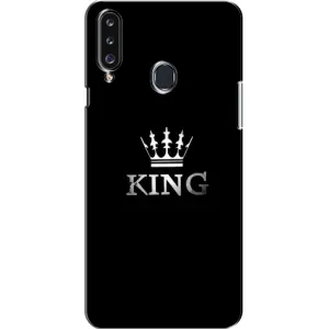 Чохол (Корона на чорному фоні) для Самсунг А20с (2017) (KING)