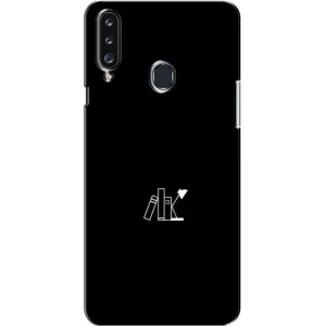 Чехол с картинками на черном фоне для Samsung Galaxy A20s (A207) (Книжки)