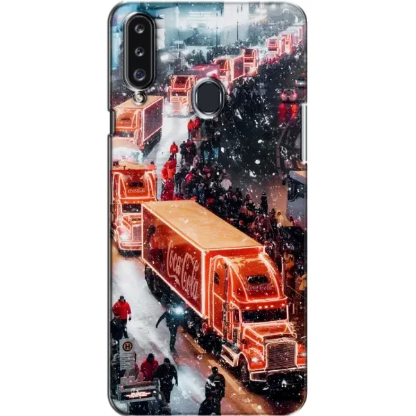 Чехол с рисунком «Кока Кола» для Samsung Galaxy A20s (A207)