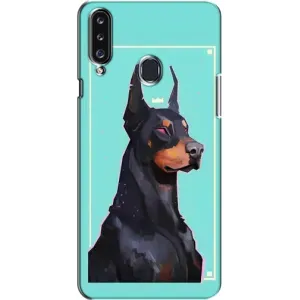 Чехол ДОБЕРМАН для Samsung Galaxy A20s (A207) (Король доберман)